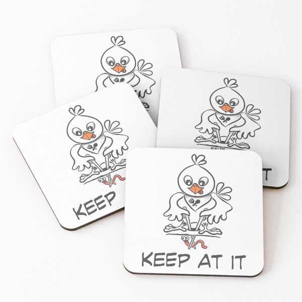 Item preview, Keep At It – Cute Bird Chasing Big Goals designed and sold by Samaya-.