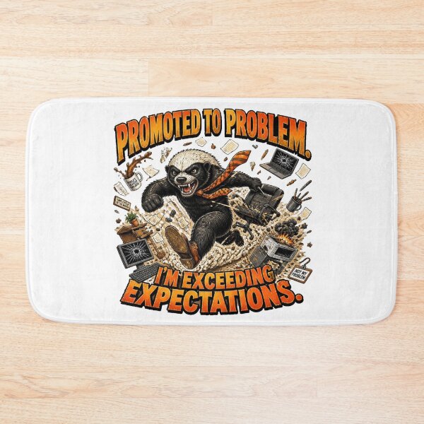 Item preview, Promoted to Problem Funny Honey Badger Office T-Shirt designed and sold by Cavalier-org.