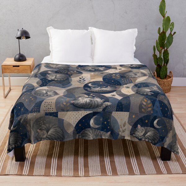 Item preview, Sleeping Gray Tabby Cat Transparent Circle Pattern designed and sold by Mindworx21.