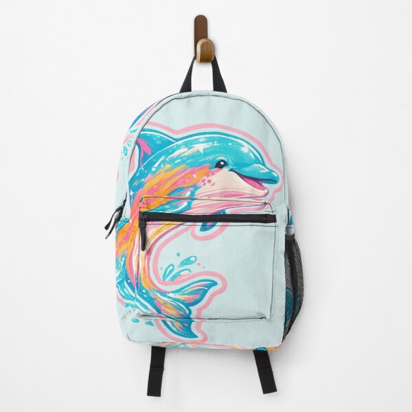 Item preview, Cute Colorful Dolphin Illustration | Tropical Ocean Art | Vibrant Marine Life Design designed and sold by vitag.