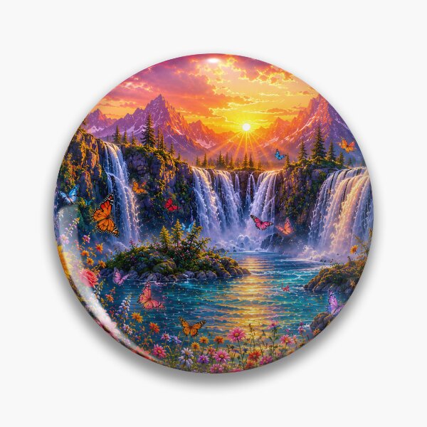 Artikelvorschau, Regenbogenwasserfälle entworfen und verkauft von Groovy Day's Revival Studio.