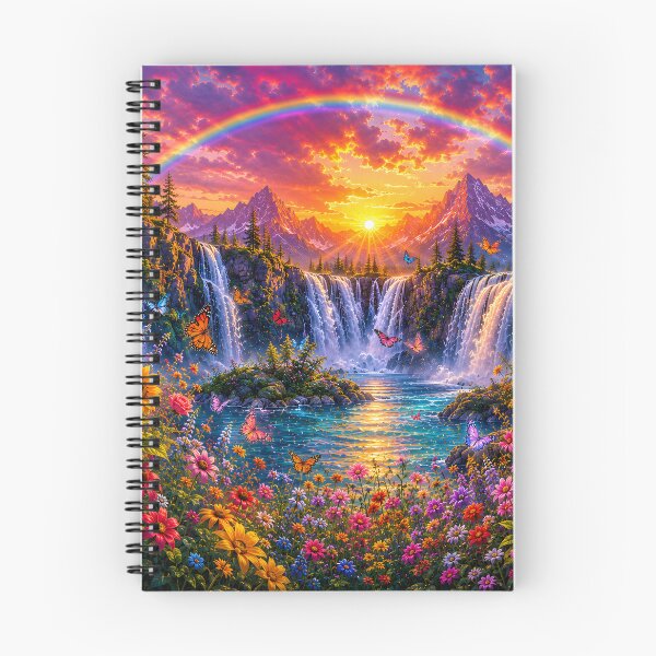 Item preview, Rainbow Waterfalls designed and sold by Groovy Day's Revival Studio.
