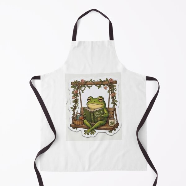 Item preview, Cozy Frog Reading on Garden Swing designed and sold by AtlasPixel.