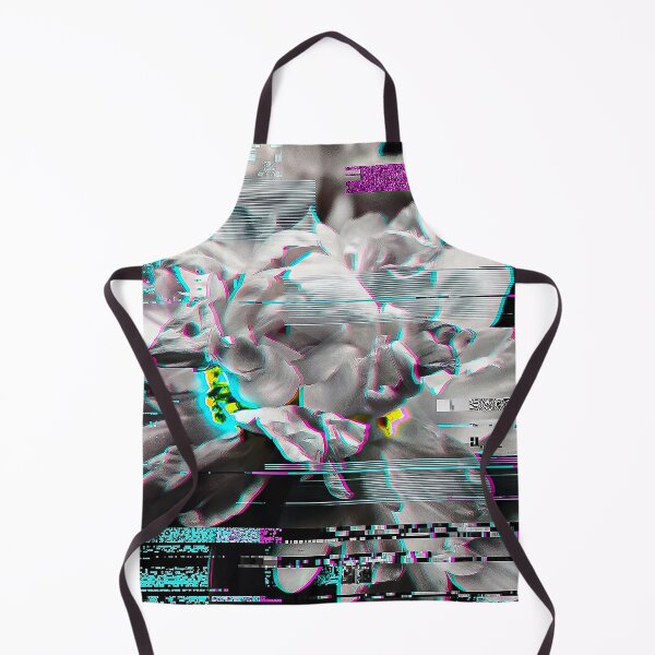 Item preview, Monochrome Glitch Aesthetic Floral Art designed and sold by Apex_Visuals.