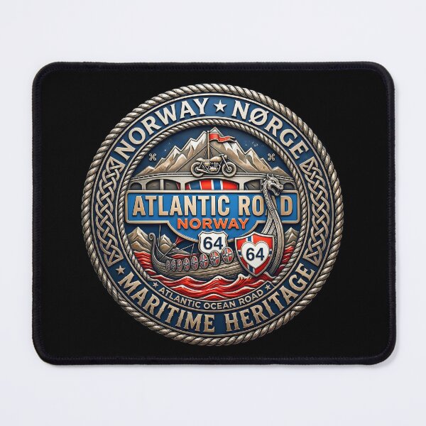Item preview, Atlantic Ocean Road ,Norway Heritage Kongeriket Noreg designed and sold by gear-posters.
