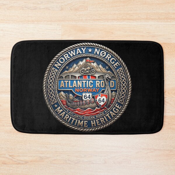 Item preview, Atlantic Ocean Road ,Norway Heritage Kongeriket Noreg designed and sold by gear-posters.