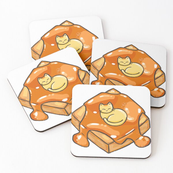 Item preview, Cute Kawaii Honey Toast Caramel Cat designed and sold by Sleepy-Town.