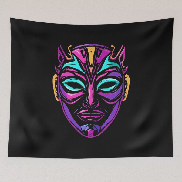 Item preview, Neon Echoes - Rave Mask_01 designed and sold by Shift-Bloom.