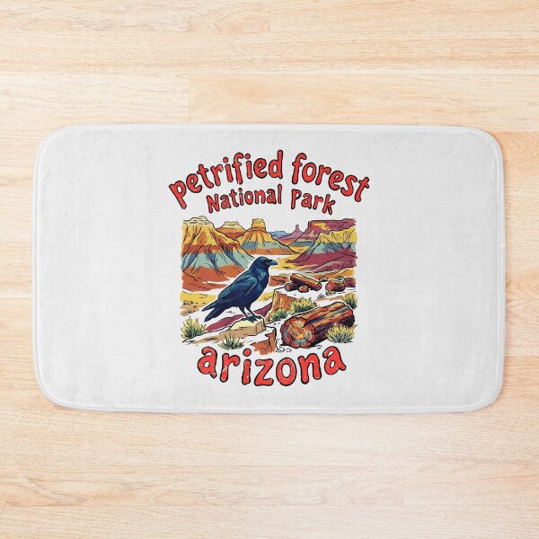 Item preview, Petrified Forest National Park Arizona Cute Raven Landscape designed and sold by HowToCanadian.