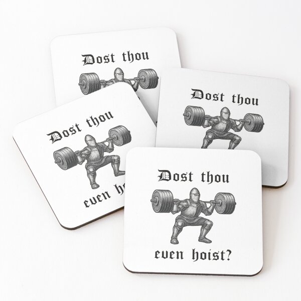 Item preview, Dost Thou Even Hoist? Knight Weightlifter Workout Gym designed and sold by Gbriel3.