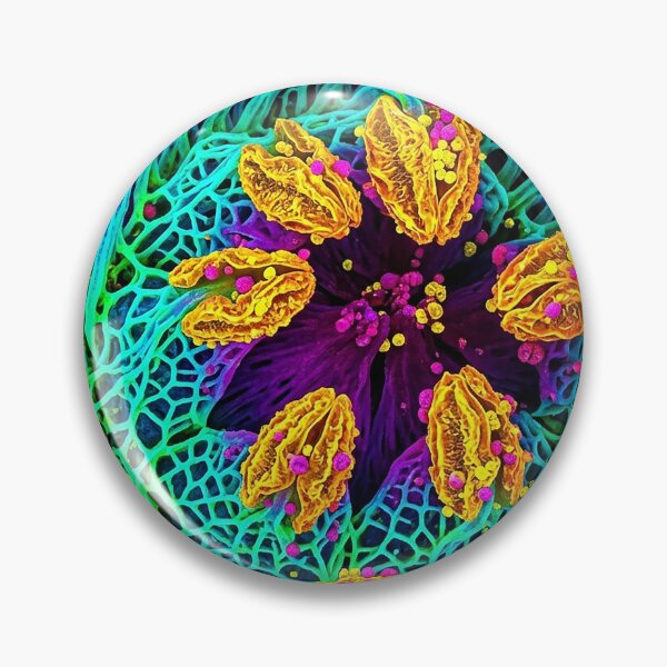 Item preview, Vibrant Neon Microscopic Botanical Art designed and sold by Apex_Visuals.