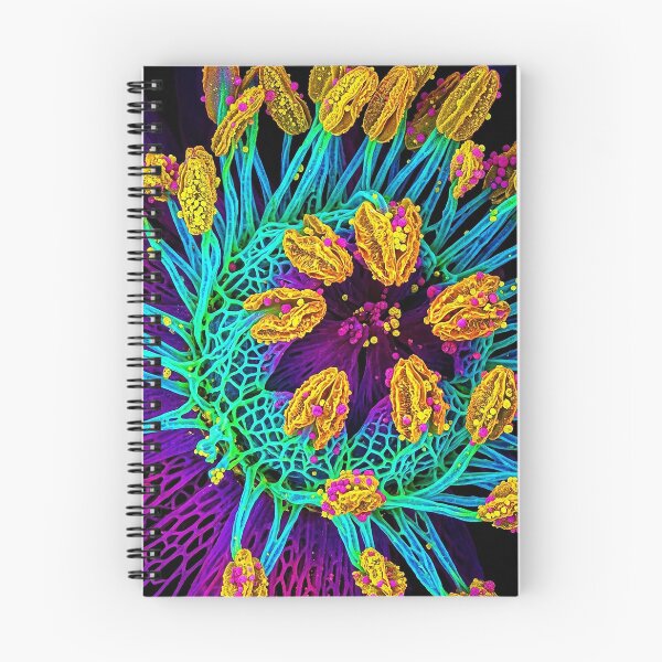 Item preview, Vibrant Neon Microscopic Botanical Art designed and sold by Apex_Visuals.