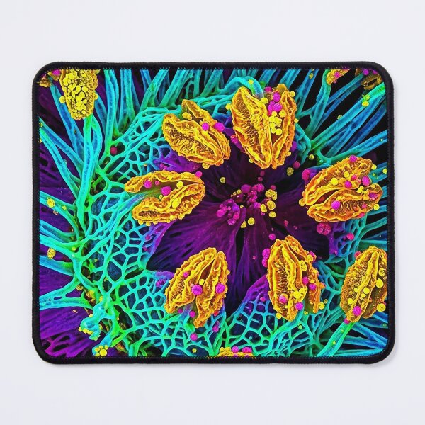 Item preview, Vibrant Neon Microscopic Botanical Art designed and sold by Apex_Visuals.