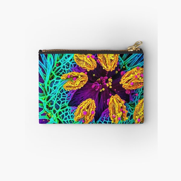 Aperçu de l'œuvre Art botanique microscopique néon vibrant créée et vendue par Apex_Visuals.