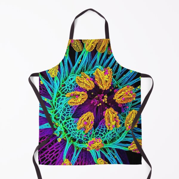 Item preview, Vibrant Neon Microscopic Botanical Art designed and sold by Apex_Visuals.