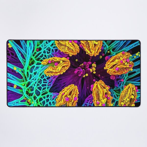 Item preview, Vibrant Neon Microscopic Botanical Art designed and sold by Apex_Visuals.