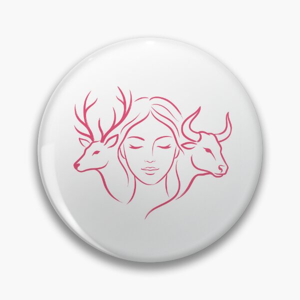 Item preview, A woman with a stag and bull designed and sold by KHAIREVIXEN.