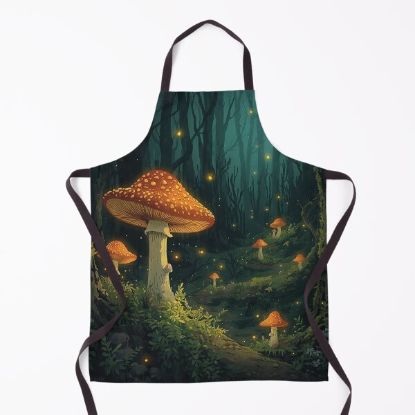 Item preview, Enchanted Forest Magic Mushrooms Fireflies designed and sold by AEVORI.