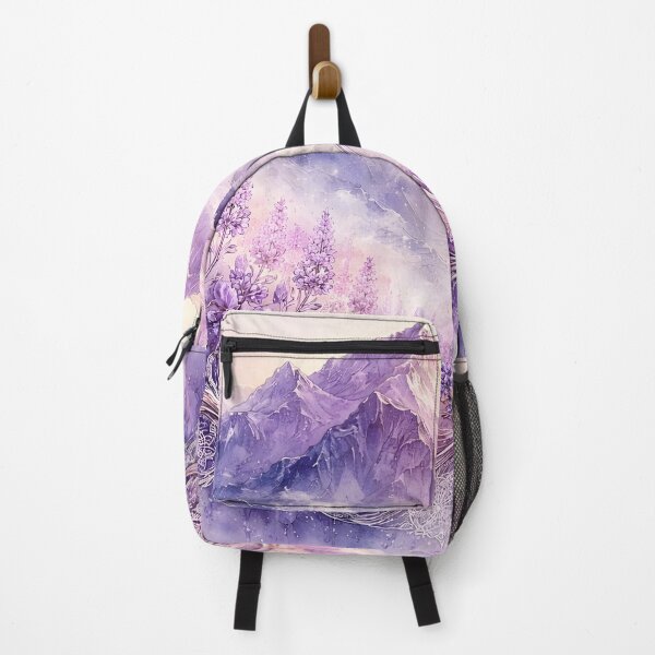 Item preview, Lavender Mountain Watercolor designed and sold by sigmaartstudio.