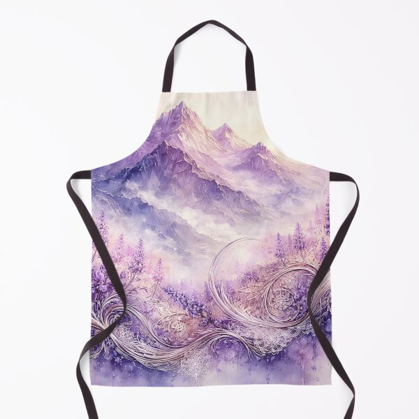 Item preview, Lavender Mountain Watercolor  designed and sold by sigmaartstudio.