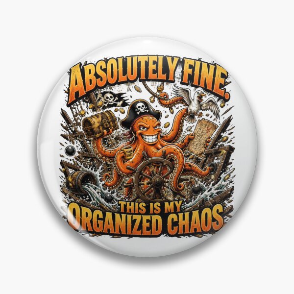 Item preview, Absolutely Fine Funny Octopus Chaos T-Shirt designed and sold by Cavalier-org.