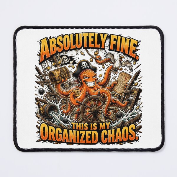 Item preview, Absolutely Fine Funny Octopus Chaos T-Shirt designed and sold by Cavalier-org.