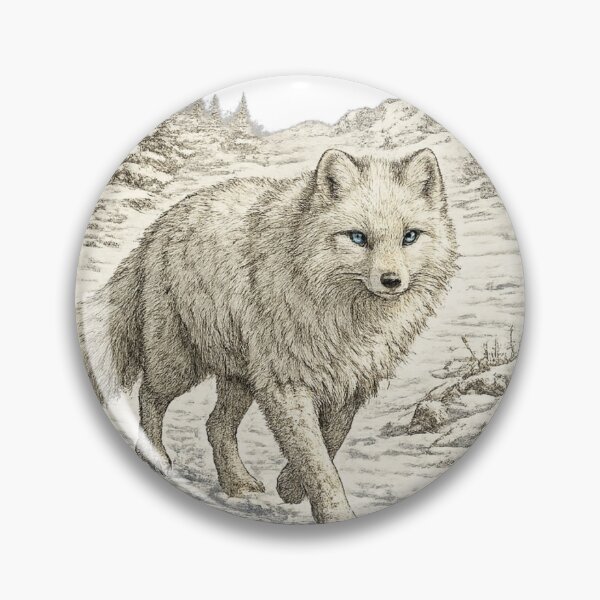 Item preview, Arctic Fox Snow Hunter designed and sold by KrungiT Design .