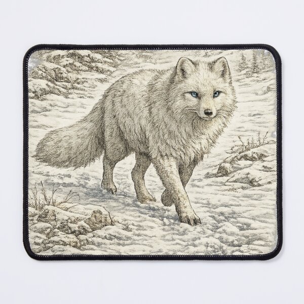 Item preview, Arctic Fox Snow Hunter designed and sold by KrungiT Design .