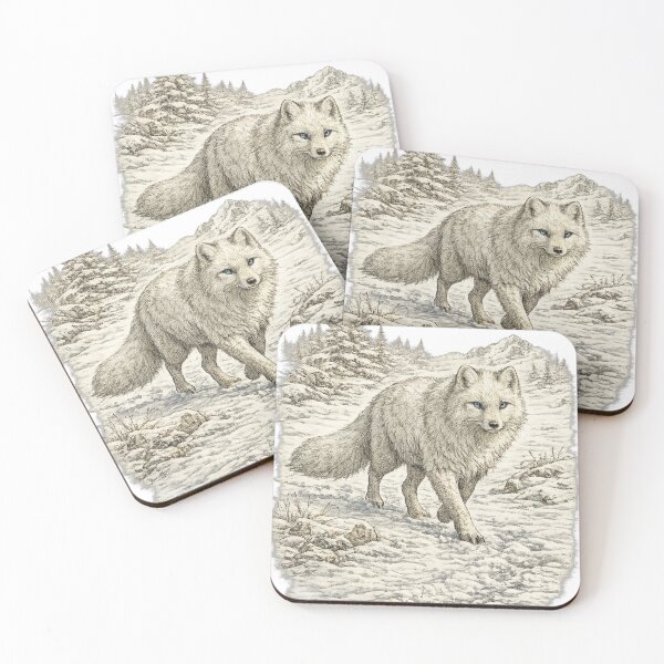 Item preview, Arctic Fox Snow Hunter designed and sold by KrungiT Design .