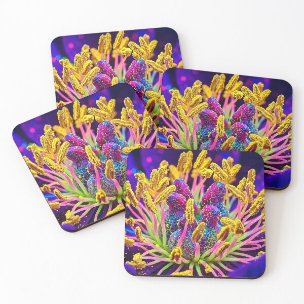 Item preview, Vibrant Neon Macro Botanical Art designed and sold by Apex_Visuals.