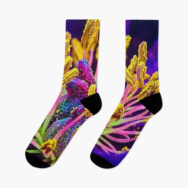 Item preview, Vibrant Neon Macro Botanical Art designed and sold by Apex_Visuals.