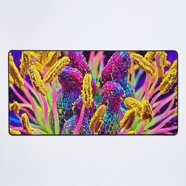Item preview, Vibrant Neon Macro Botanical Art designed and sold by Apex_Visuals.