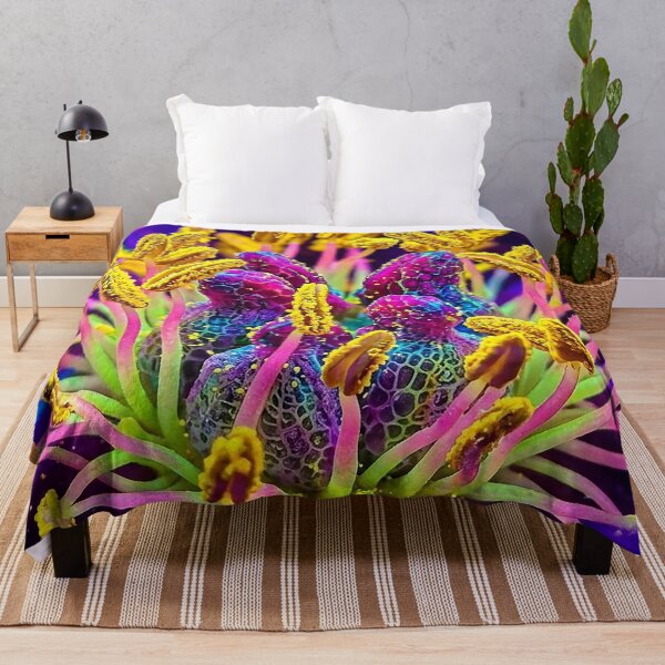 Item preview, Vibrant Neon Macro Botanical Art designed and sold by Apex_Visuals.