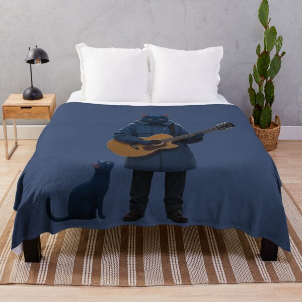 Item preview, Lofi Cat Musician with Acoustic Guitar Winter Busker designed and sold by BLUESKY11a.