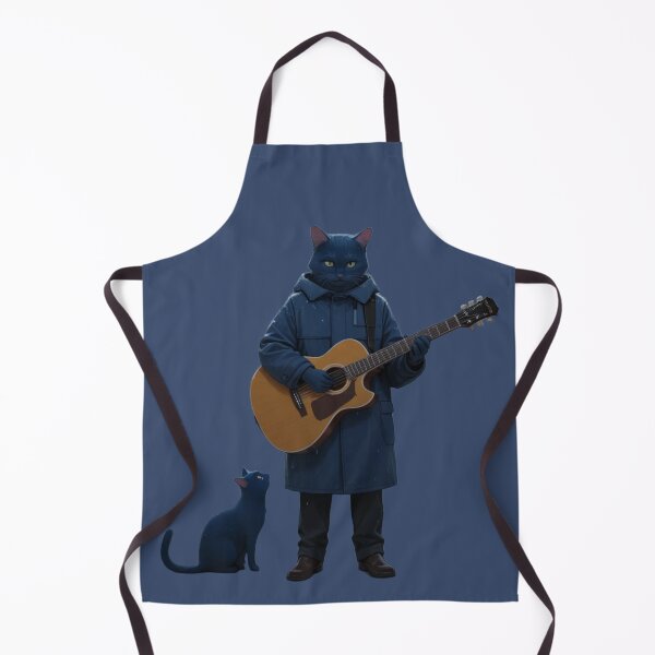 Item preview, Lofi Cat Musician with Acoustic Guitar Winter Busker designed and sold by BLUESKY11a.