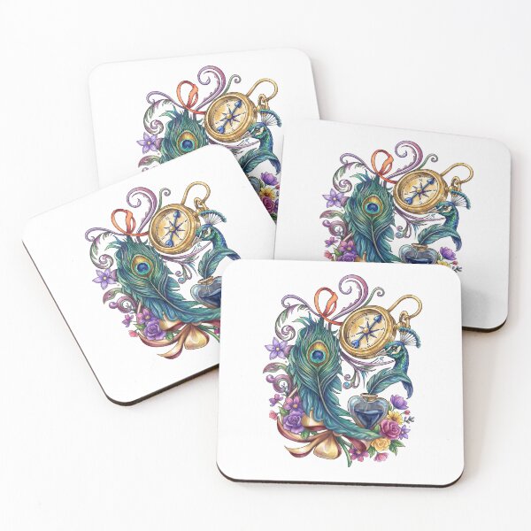 Item preview, Vintage Floral Peacock PNG for T-Shirts, Stickers, Posters & Sublimation designed and sold by Mnrrstudio.