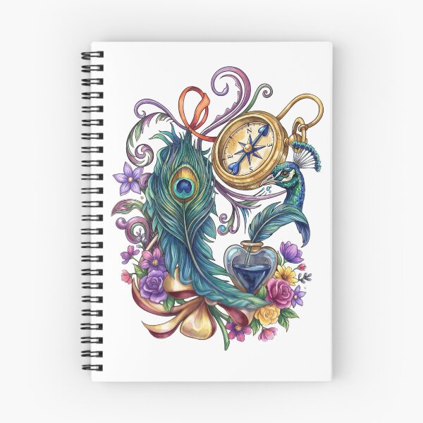 Item preview, Vintage Floral Peacock PNG for T-Shirts, Stickers, Posters & Sublimation designed and sold by Mnrrstudio.