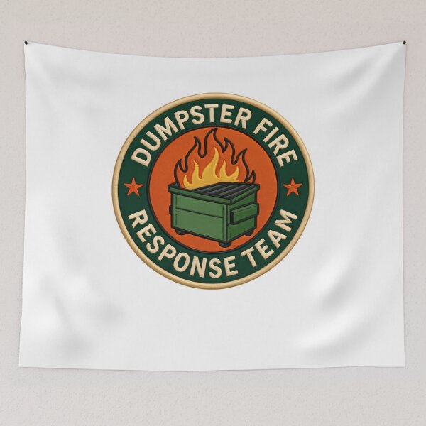 Item preview, Dumpster Fire Response Team Funny Chaos Work Humor Sarcasm designed and sold by RetroMini2026.