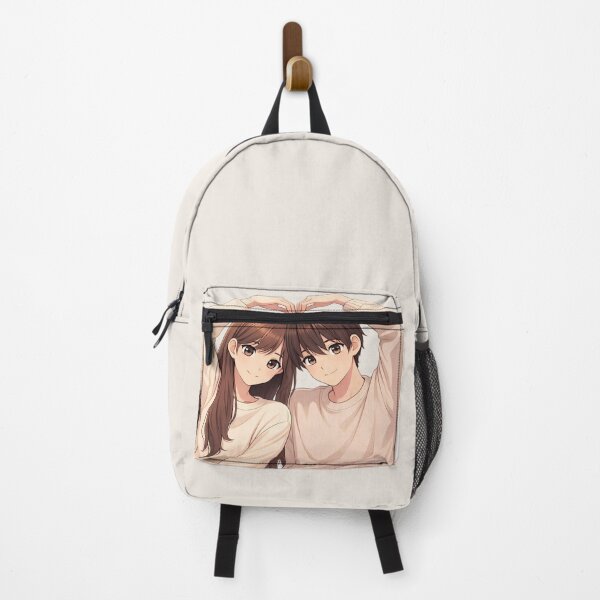 Item preview, Cute Anime Couple Heart Pose | Kawaii Romantic Love Illustration designed and sold by Y-MOONSTAR.