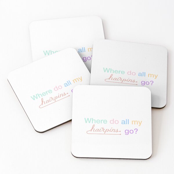 Item preview, Copy of Copy of Where Did All My Hairpins Go? | Funny Bobby Pin Quote designed and sold by pinkstickstore.