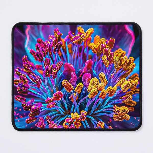 Item preview, Vibrant Neon Macro Botanical Art designed and sold by Apex_Visuals.