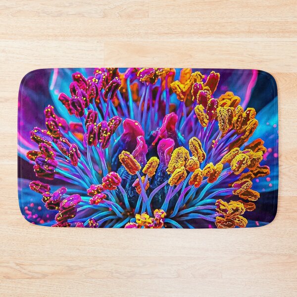 Item preview, Vibrant Neon Macro Botanical Art designed and sold by Apex_Visuals.
