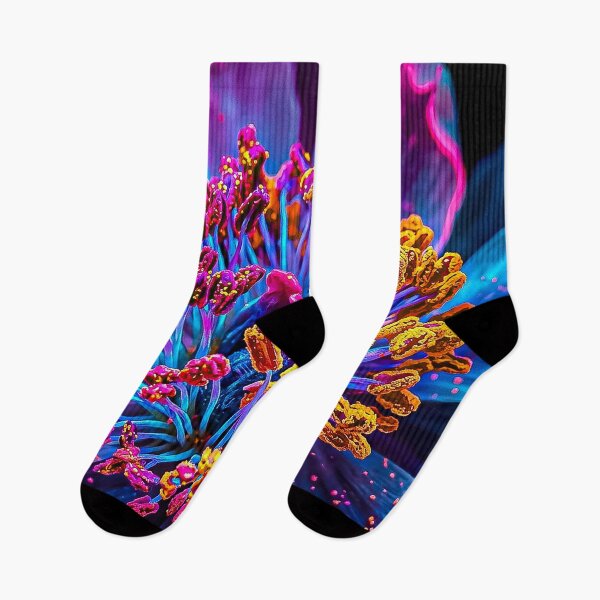 Item preview, Vibrant Neon Macro Botanical Art designed and sold by Apex_Visuals.