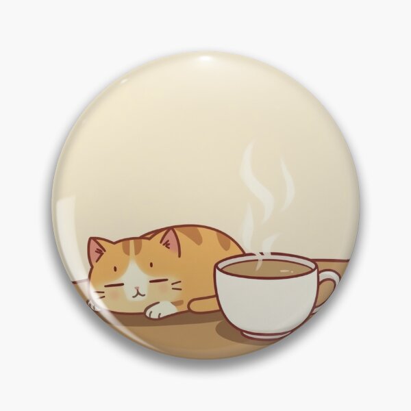 Item preview, Cozy Cat Sleeping Coffee Cup Kawaii designed and sold by AEVORI.
