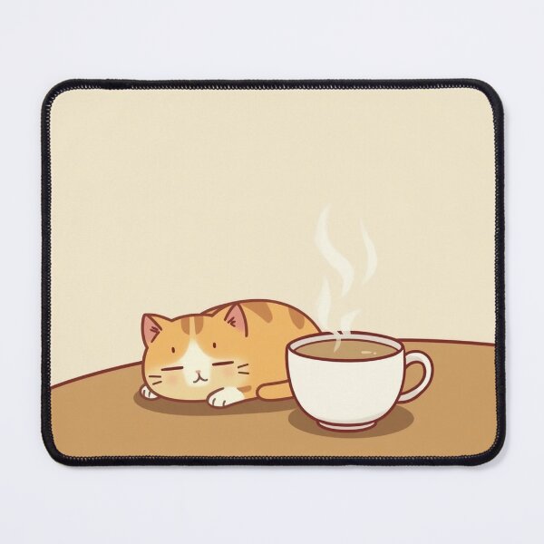Item preview, Cozy Cat Sleeping Coffee Cup Kawaii designed and sold by AEVORI.