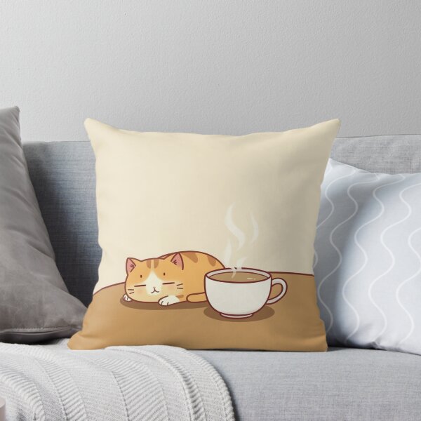 Item preview, Cozy Cat Sleeping Coffee Cup Kawaii designed and sold by AEVORI.