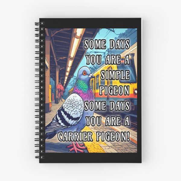 Item preview, Funny quotes about pigeons and trains station. designed and sold by Giulivo Store Graphic.
