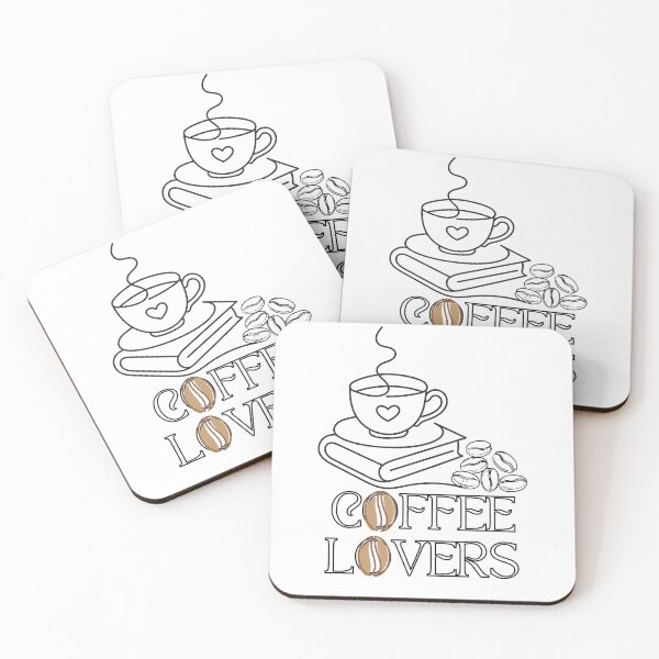 Item preview, Coffee Lovers Books and Coffee Beans designed and sold by Lorens Designs.