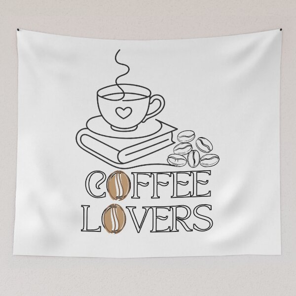 Item preview, Coffee Lovers Books and Coffee Beans designed and sold by Lorens Designs.
