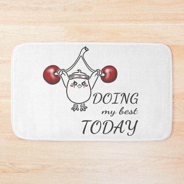 Item preview, Doing My Best Today | Cozy Self-Care Chick designed and sold by Samaya-.